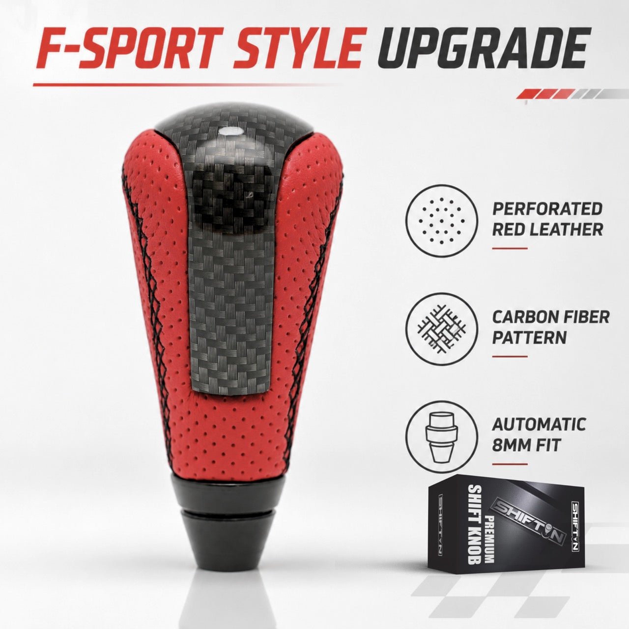 Gear Shift Knob for Lexus IS GS ES LS RX SC 250 300 350, Fits F-Sport OEM Part PTR51-53080 - FRRb