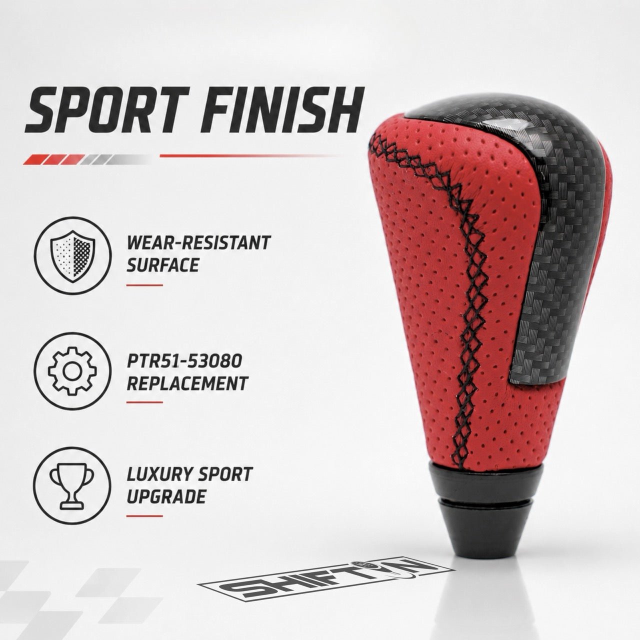 Gear Shift Knob for Lexus IS GS ES LS RX SC 250 300 350, Fits F-Sport OEM Part PTR51-53080 - FRRb