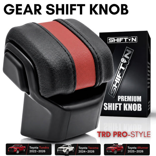 Gear Shift Knob for Toyota Tundra 2022- 2026, Tacoma 2024-2026, 4Runner 2025-2026, Sequoia 2023-2026, Aftermarket TRD Pro Style Shifter, Replacement for OEM Part 33504-0C110-C1 - TNDR