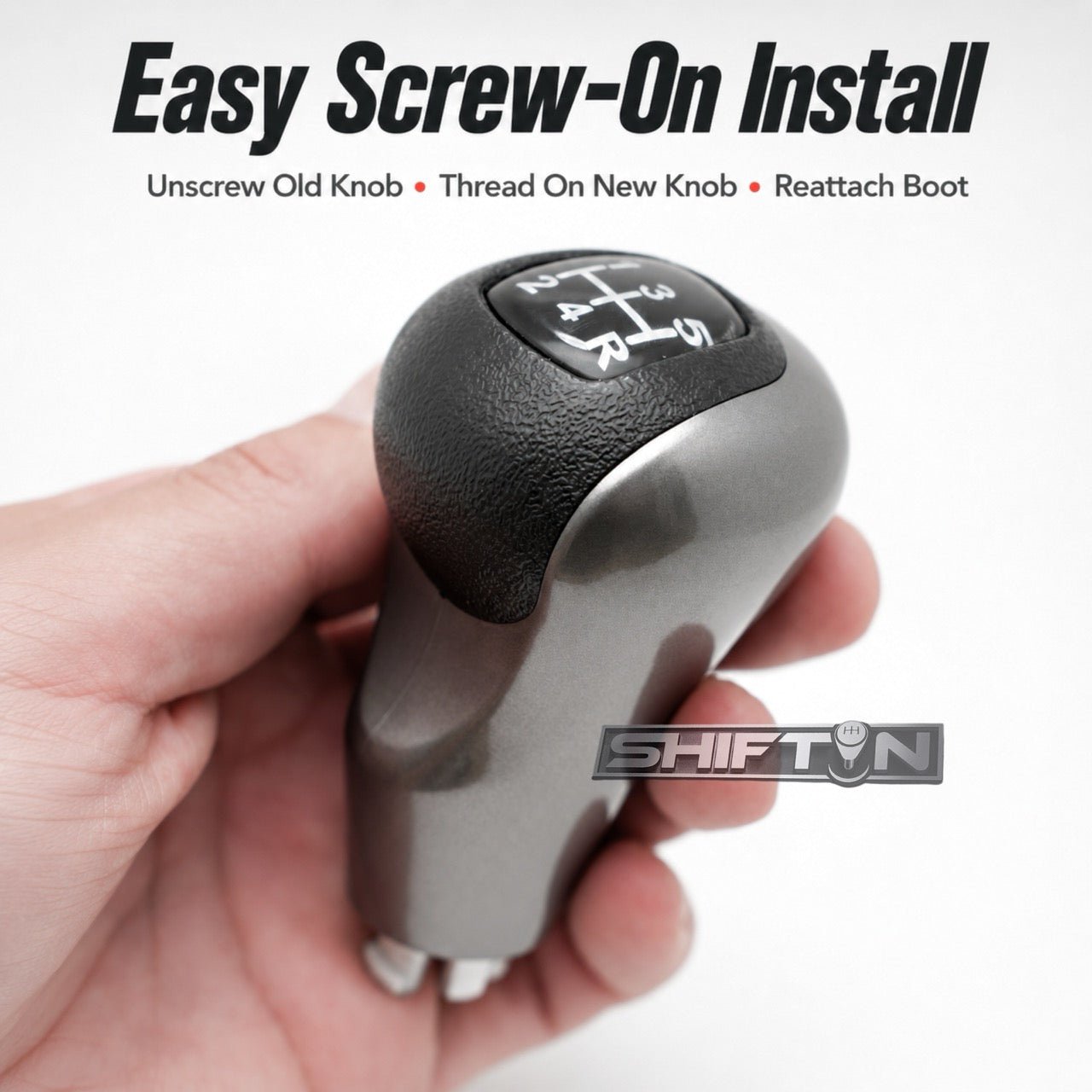 Replacement Gear Shift Knob for Honda Civic 2006-2011, 5-Speed Manual Transmission MT 54102-SNA-A01 A02 - HCM0611G