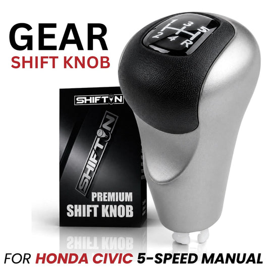 Replacement Gear Shift Knob for Honda Civic 2006-2011, 5-Speed Manual Transmission MT 54102-SNA-A01 A02 - HCM0611G