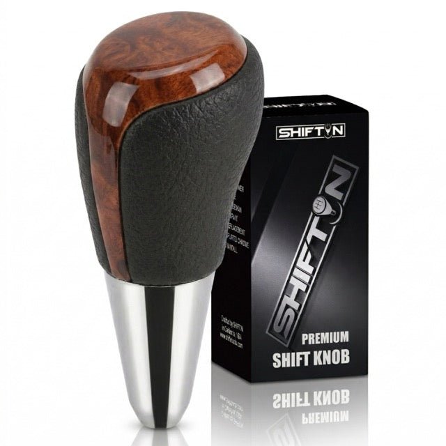 Gear Shift Knob Shifter for Toyota and Lexus Sedan Car Camry (2012-2014) Rav4 (2013-2018) Yaris (2015-2018)-Brown-Wood