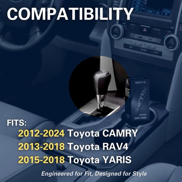 Gear Shift Knob Shifter for Toyota and Lexus Sedan Car Camry (2012-2014) Rav4 (2013-2018) Yaris (2015-2018)