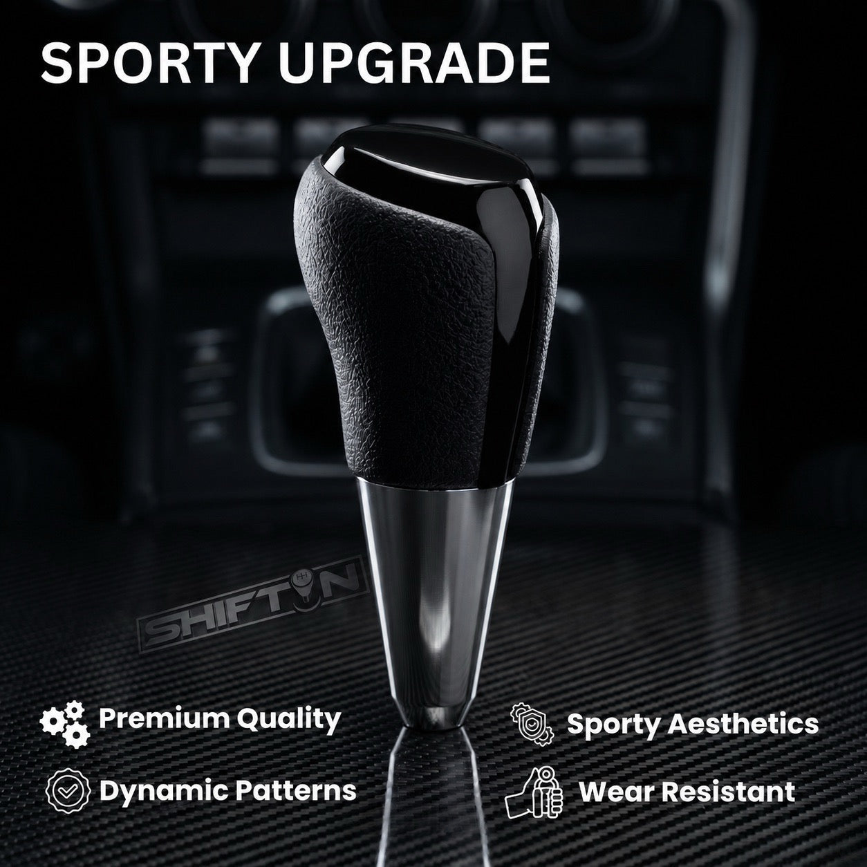 Replacement Gear Shift Knob for Toyota Camry (2012-2014) Rav4 (2013-2018) Yaris (2015-2018) - TBPB