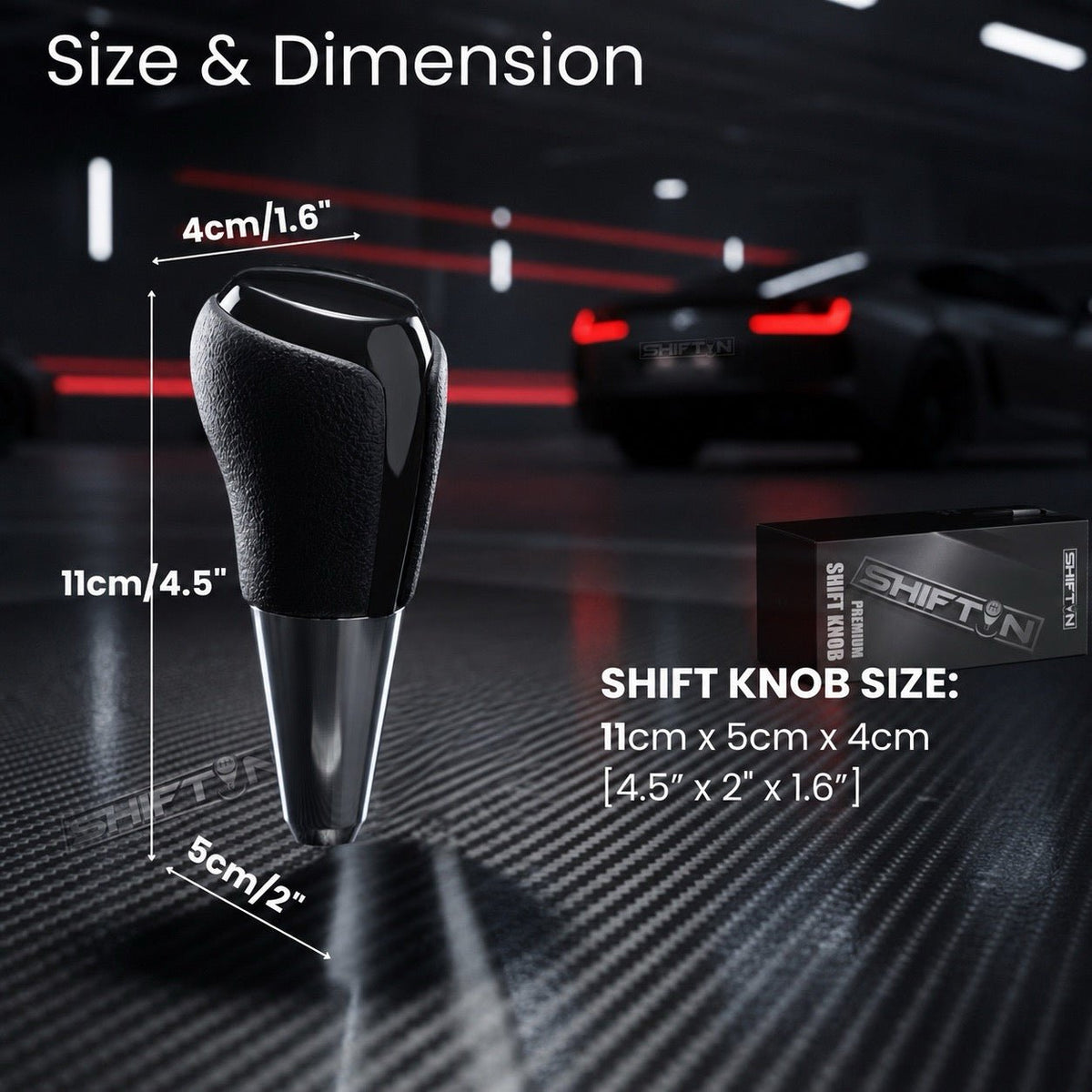 Replacement Gear Shift Knob for Toyota Camry (2012-2014) Rav4 (2013-2018) Yaris (2015-2018) - TBPB