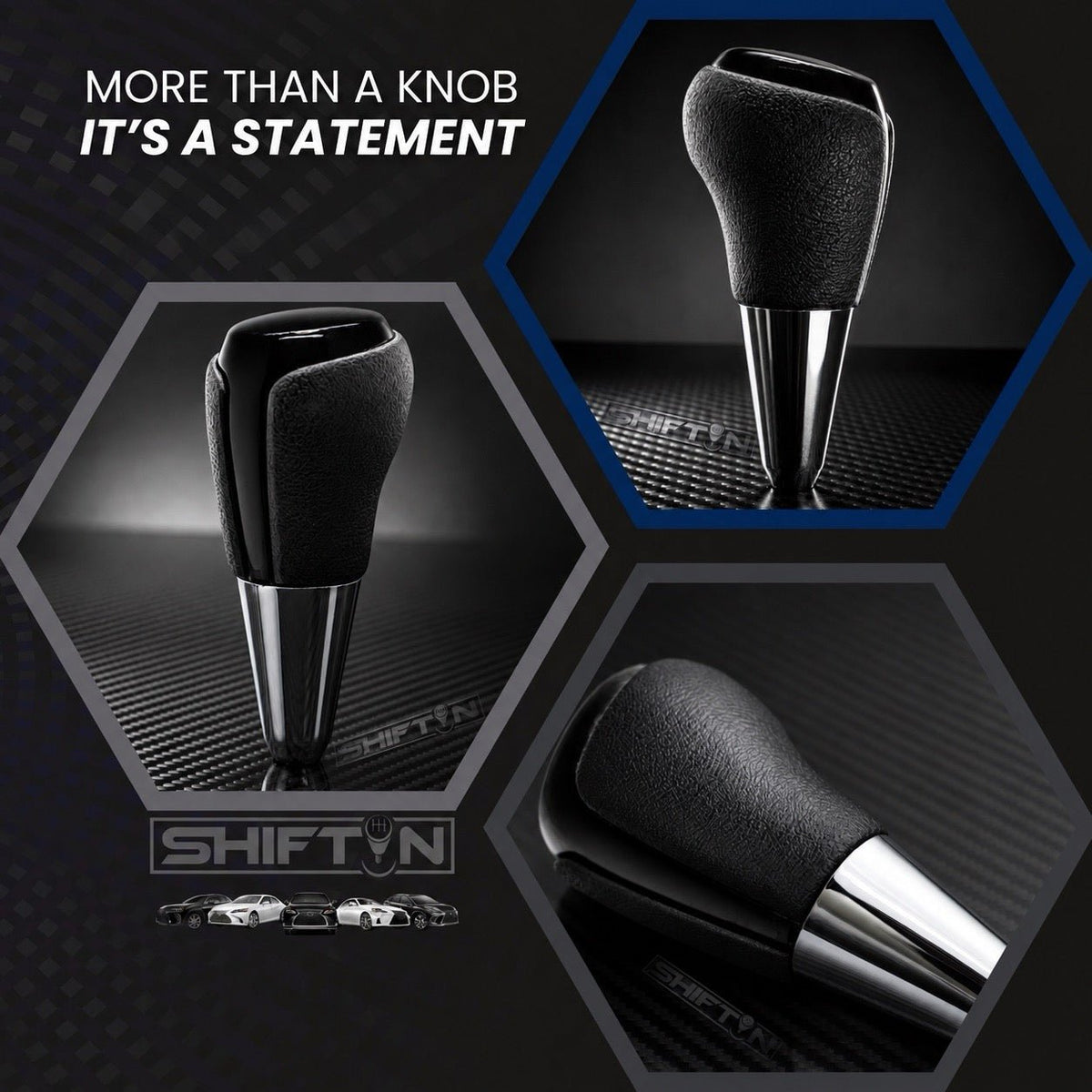 Replacement Gear Shift Knob for Toyota Camry (2012-2014) Rav4 (2013-2018) Yaris (2015-2018) - TBPB