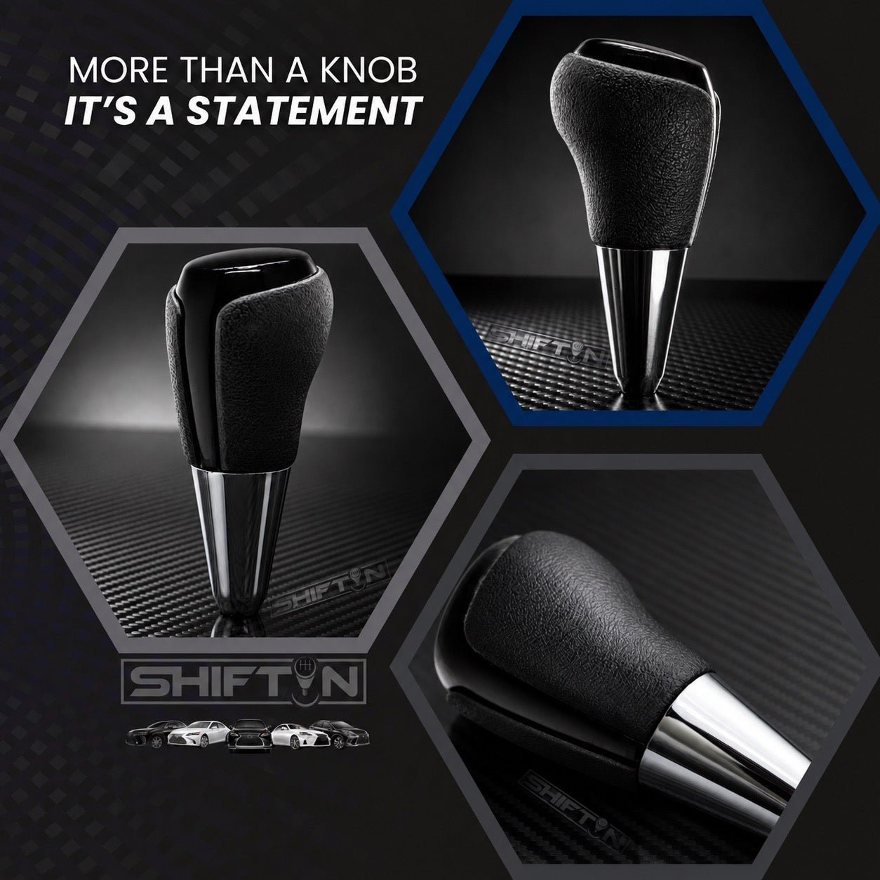 Replacement Gear Shift Knob for Toyota Camry (2012-2014) Rav4 (2013-2018) Yaris (2015-2018) - TBPB