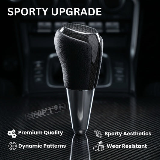Gear Shift Knob Shifter for Toyota and Lexus Sedan Car Camry (2012-2014) Rav4 (2013-2018) Yaris (2015-2018)-Carbon-Fiber