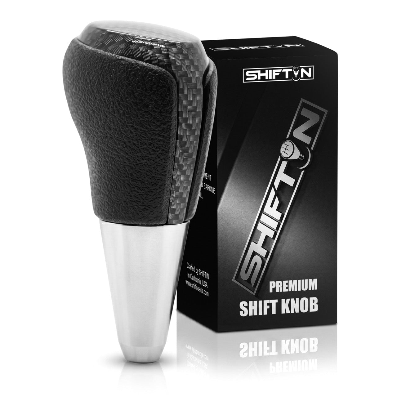 Gear Shift Knob Shifter for Toyota and Lexus Sedan Car Camry (2012-2014) Rav4 (2013-2018) Yaris (2015-2018)-Carbon-Fiber