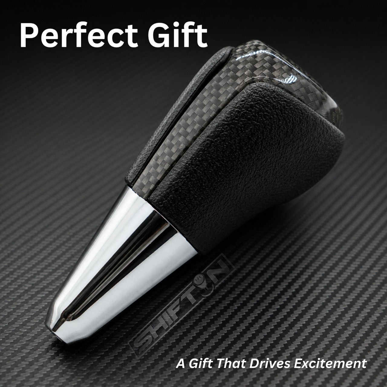 Gear Shift Knob Shifter for Toyota and Lexus Sedan Car Camry (2012-2014) Rav4 (2013-2018) Yaris (2015-2018)-Carbon-Fiber