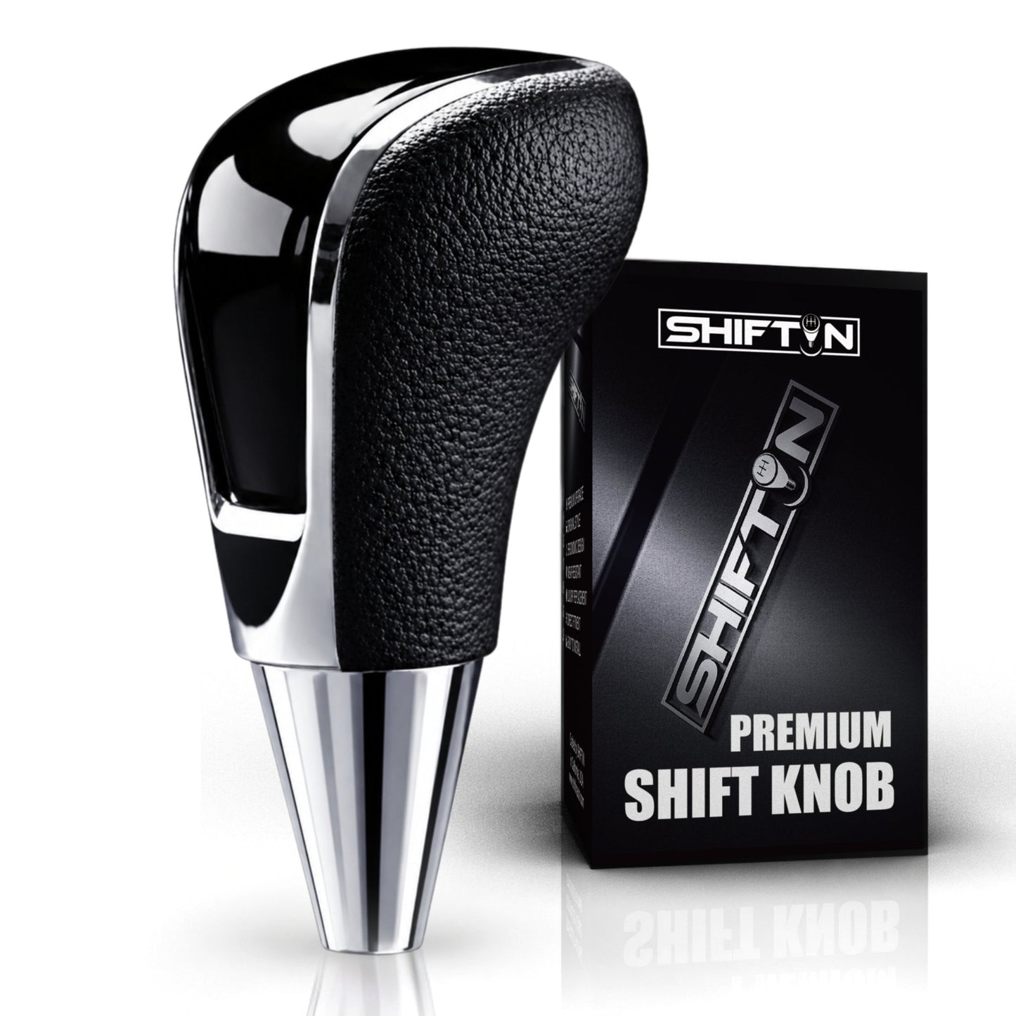 Replacement Gear Shift Knob for Toyota Lexus Scion Acura Mazda Chrysler Dodge with 8mm M8 Shifter in Black / Piano Black