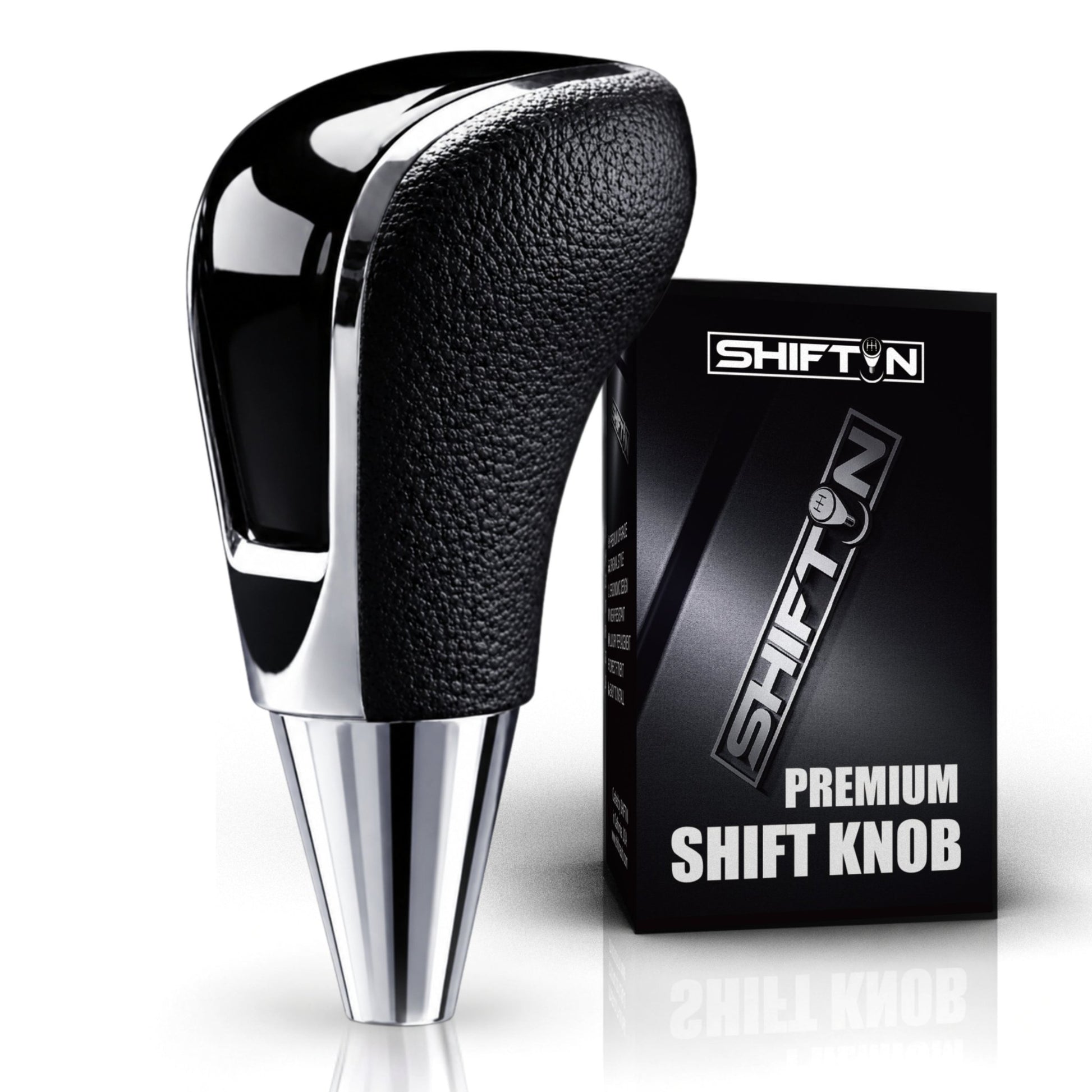 Replacement Gear Shift Knob for Toyota Lexus Scion Acura Mazda Chrysler Dodge with 8mm M8 Shifter in Black / Piano Black