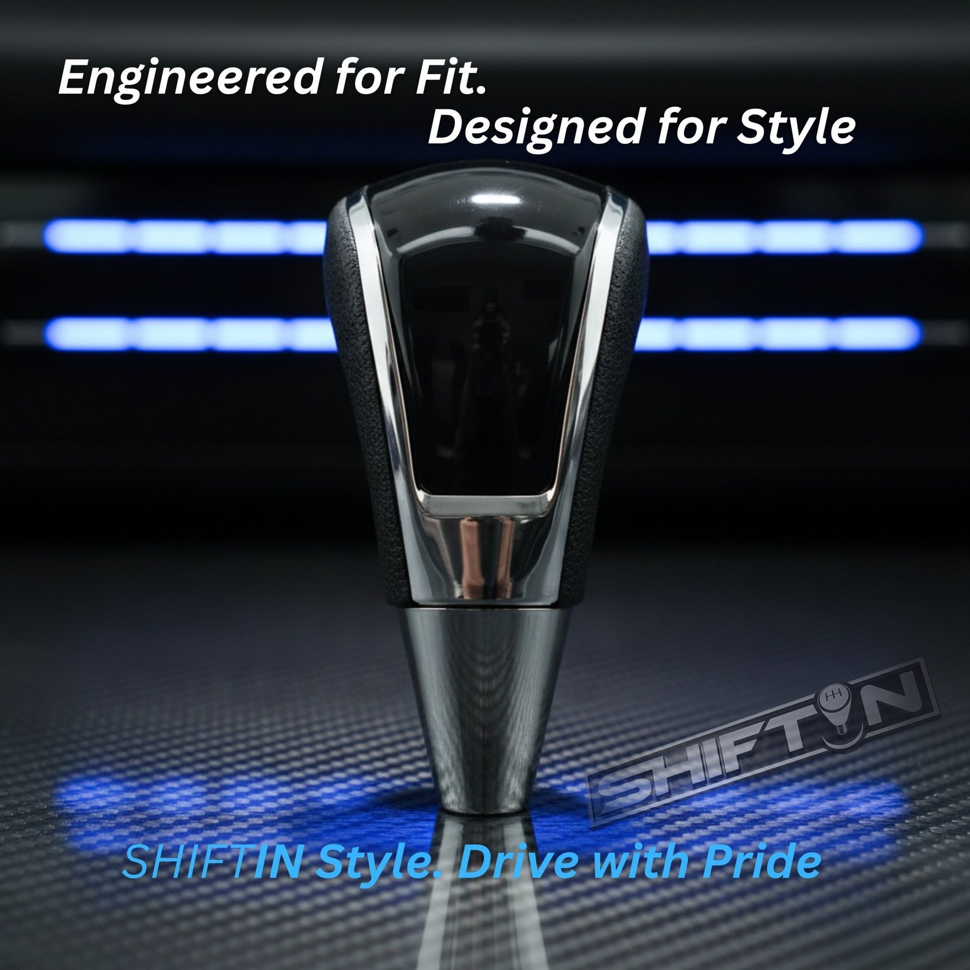 Replacement Gear Shift Knob for Toyota Lexus Scion Acura Mazda Chrysler Dodge with 8mm M8 Shifter in Black / Piano Black