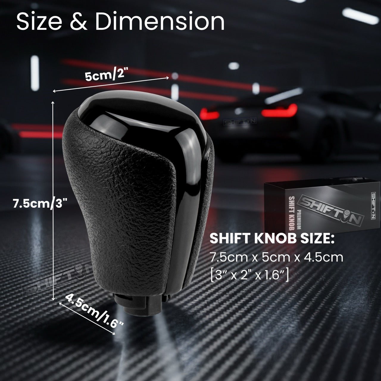 Replacement Gear Shift Knob Lever Shifter for Toyota Camry (2015-2017) and Corolla (2014-2019) Part 33542-06260 - TBPBX