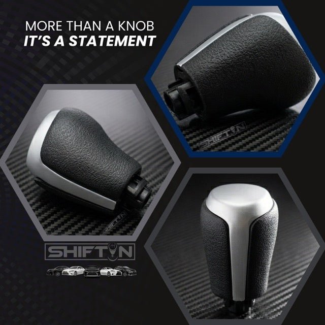 Gear Shift Knob for Toyota Camry (2015-2017) and Corolla (2014-2019)-Gray-Silver