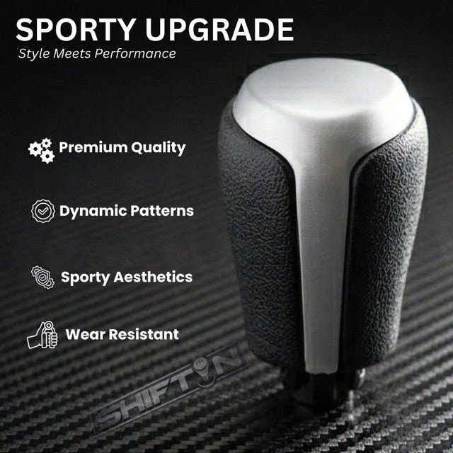 Gear Shift Knob for Toyota Camry (2015-2017) and Corolla (2014-2019)-Gray-Silver