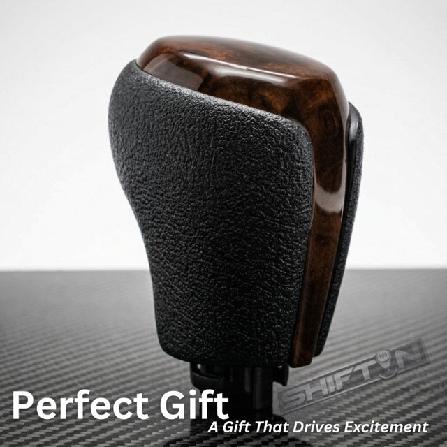 Gear Shift Knob for Toyota Camry (2015-2017) and Corolla (2014-2019)-Brown-Wood