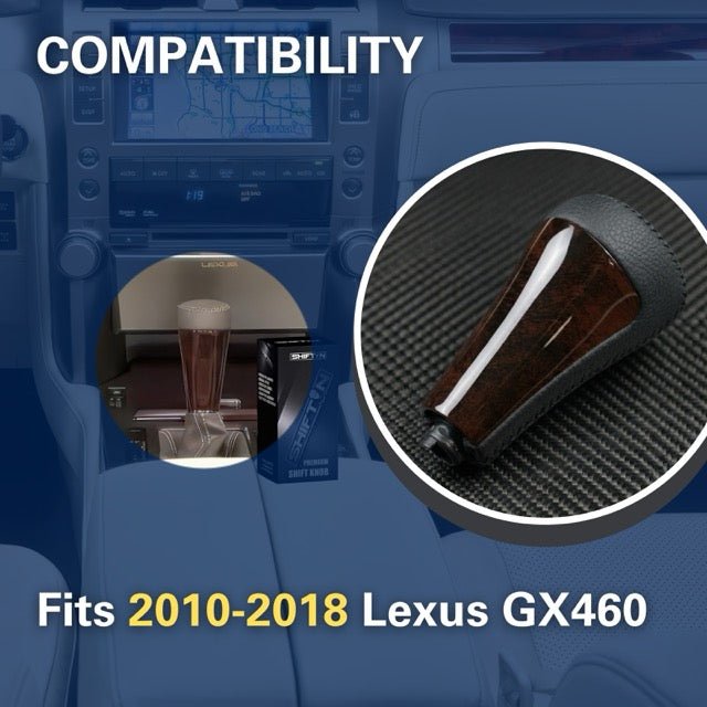 Replacement Gear Shift Knob Shifter fits for Lexus GX460 2010-2018 GX-460 Part 33504-60330-E3 - 570WDX