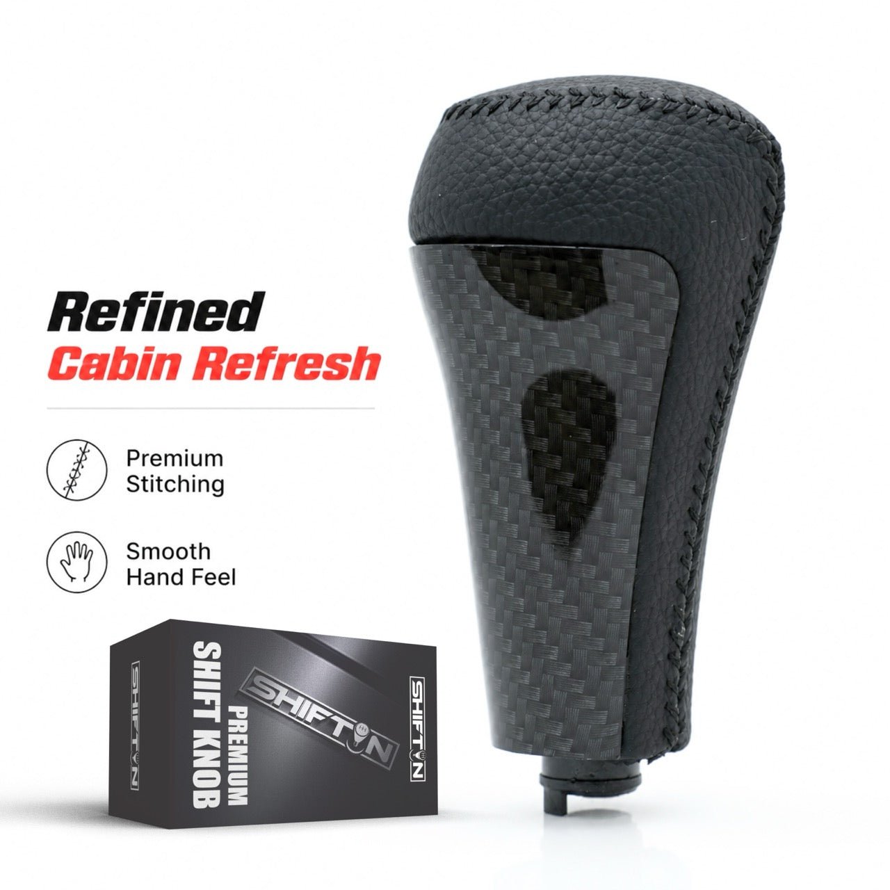 Replacement Gear Shift Knob Stick Shifter for Lexus GX460 2010-2018 GX-460-Carbon-Fiber