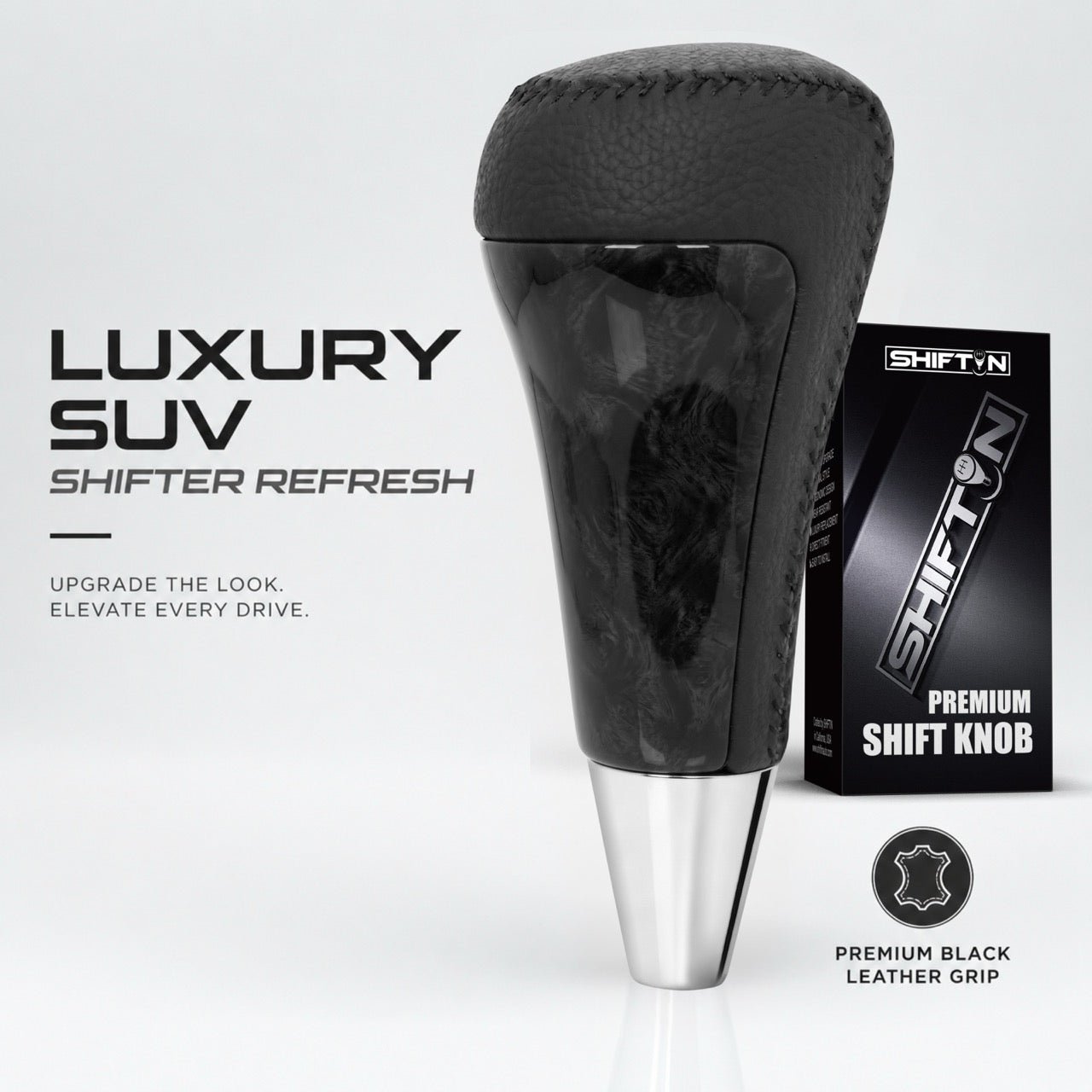 Gear Shift Knob Shifter for Lexus LX-570 2008-2015, Fits Toyota 4Runner Sequoia Tundra SUV Black Wood