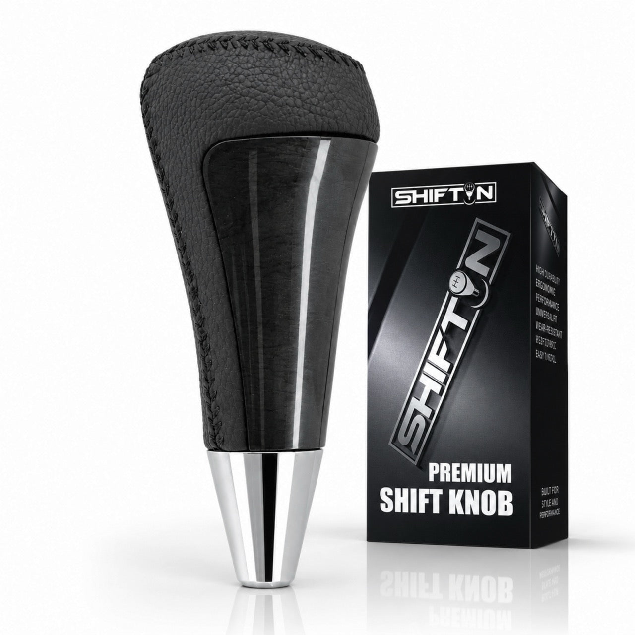 Gear Shift Knob Shifter for Lexus LX-570 2008-2015, Fits Toyota 4Runner Sequoia Tundra SUV Black Wood