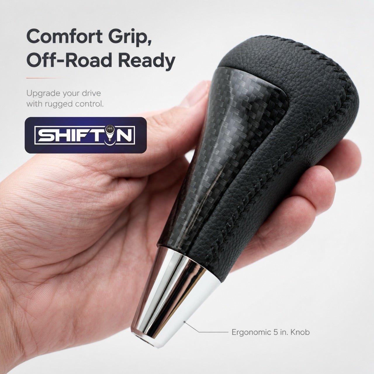 Gear Shift Knob Shifter for Lexus LX-570 2008-2015, Fits Toyota 4Runner Sequoia Tundra SUV Carbon Fiber