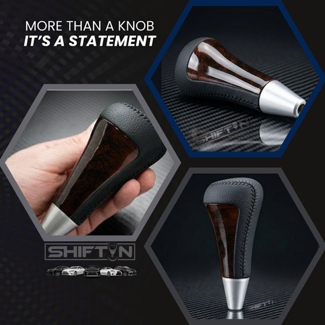 Gear Shift Knob Shifter for Lexus LX-570 2008-2015, Fits Toyota 4Runner Sequoia Tundra SUV Walnut Wood