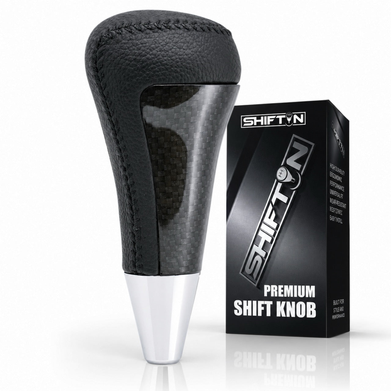 Gear Shift Knob Shifter for Lexus LX-570 2008-2015, Fits Toyota 4Runner Sequoia Tundra SUV Carbon Fiber