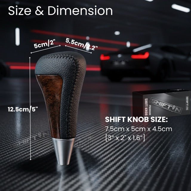 Gear Shift Knob Shifter for Lexus LX-570 2008-2015, Fits Toyota 4Runner Sequoia Tundra SUV Walnut Wood