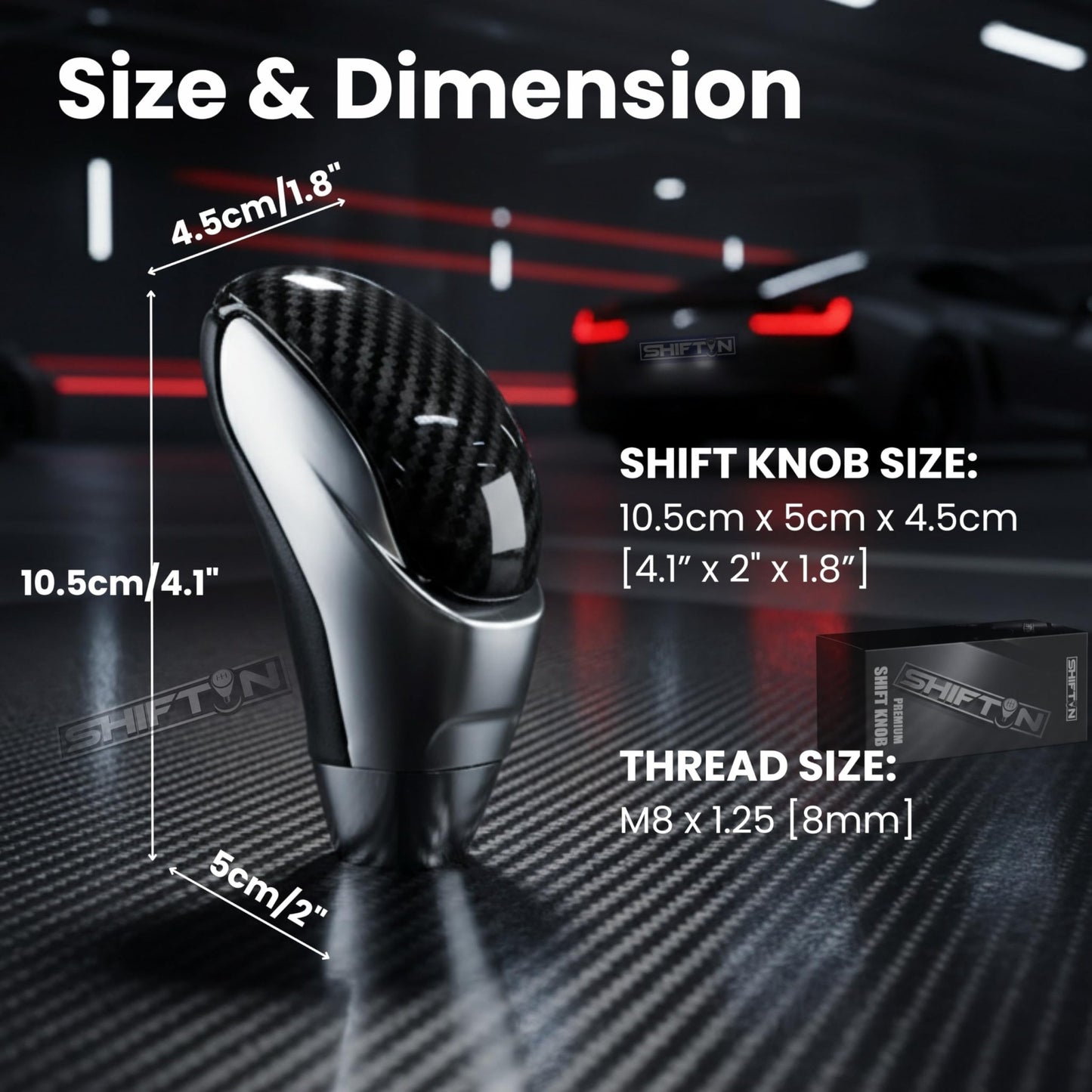 SHIFTIN Car Gear Shift Knob for Toyota Avalon Camry Corolla, Lexus RX ES GS IS LS SC Mazda 3 6 CX MX, Acura MDX RL TL TSX, Scion tC xB xD iQ - OBCH