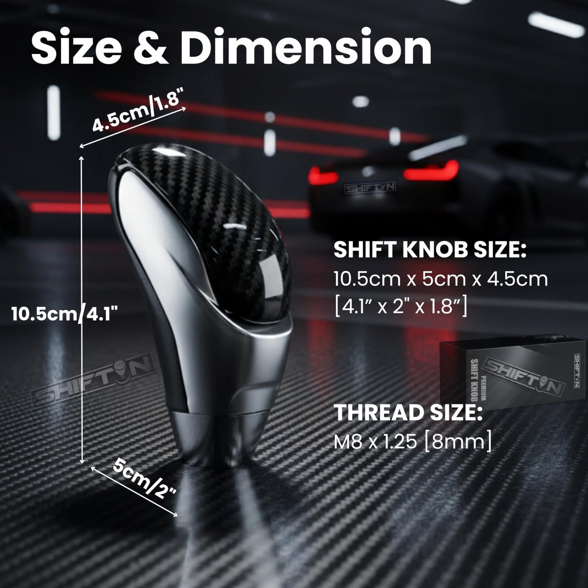 SHIFTIN Car Gear Shift Knob for Toyota Avalon Camry Corolla, Lexus RX ES GS IS LS SC Mazda 3 6 CX MX, Acura MDX RL TL TSX, Scion tC xB xD iQ - OBCH
