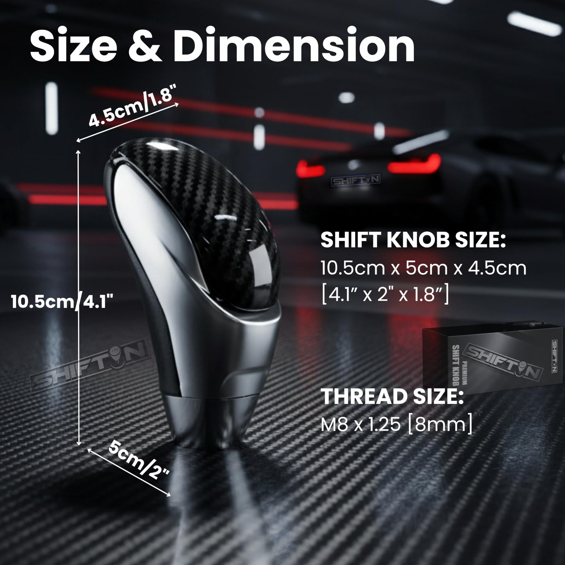 SHIFTIN Car Gear Shift Knob for Toyota Avalon Camry Corolla, Lexus RX ES GS IS LS SC Mazda 3 6 CX MX, Acura MDX RL TL TSX, Scion tC xB xD iQ - OBCH