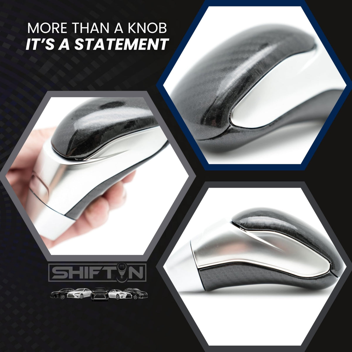 SHIFTIN Car Gear Shift Knob for Toyota Avalon Camry Corolla, Lexus RX ES GS IS LS SC Mazda 3 6 CX MX, Acura MDX RL TL TSX, Scion tC xB xD iQ - OBCH