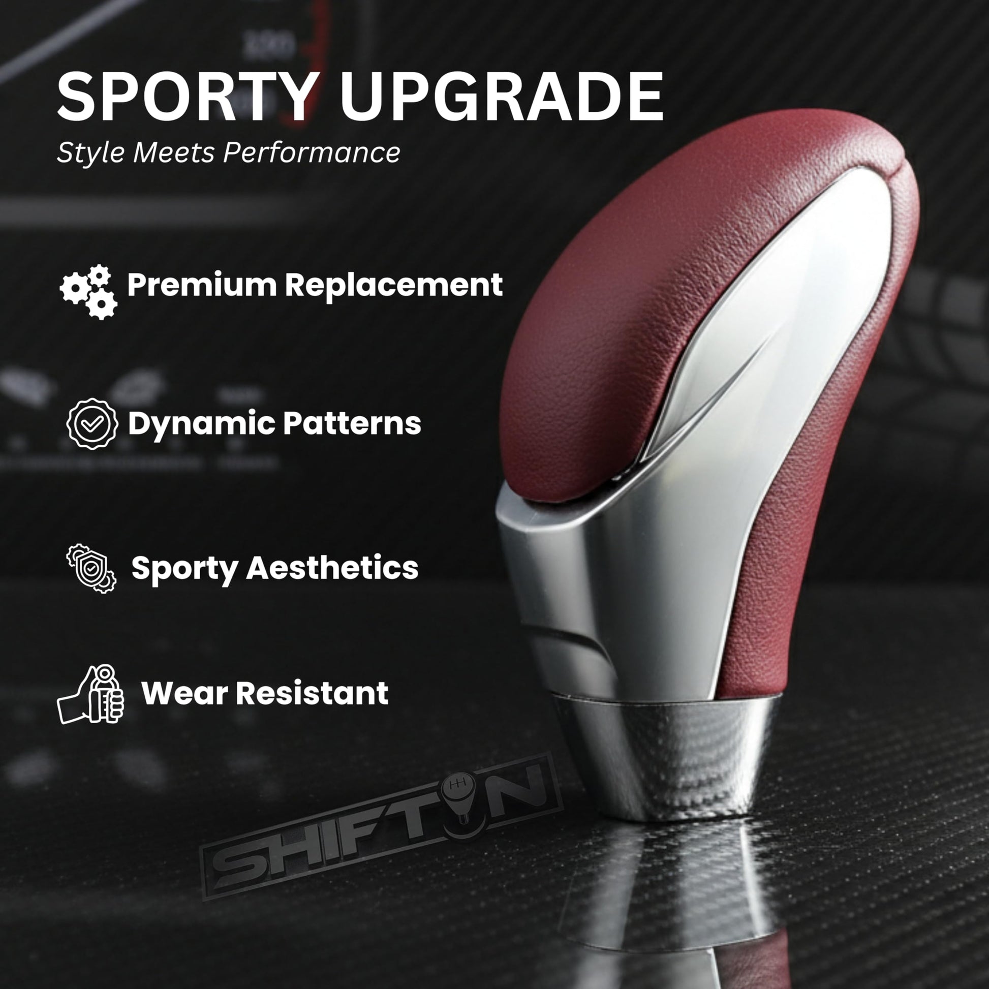 SHIFTIN Car Gear Shift Knob for Toyota Avalon Camry Corolla, Lexus RX ES GS IS LS SC Mazda 3 6 CX MX, Acura MDX RL TL TSX, Scion tC xB xD iQ - ORSL