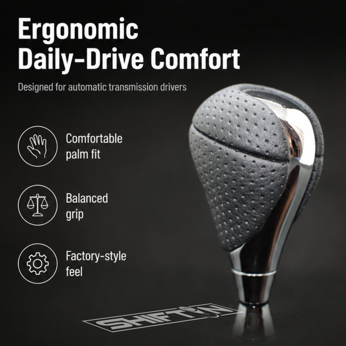 SHIFTIN Gear Shift Knob for Lexus ES300h ES350 GS300 GS350 GS430 GS450h GS460 IS250 IS300 IS350 LS460 LS600h RX350 RX450h - RBCHp