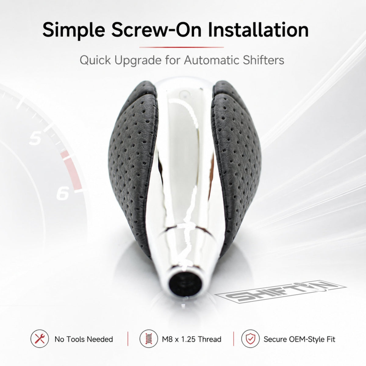 SHIFTIN Gear Shift Knob for Lexus ES300h ES350 GS300 GS350 GS430 GS450h GS460 IS250 IS300 IS350 LS460 LS600h RX350 RX450h - RBCHp