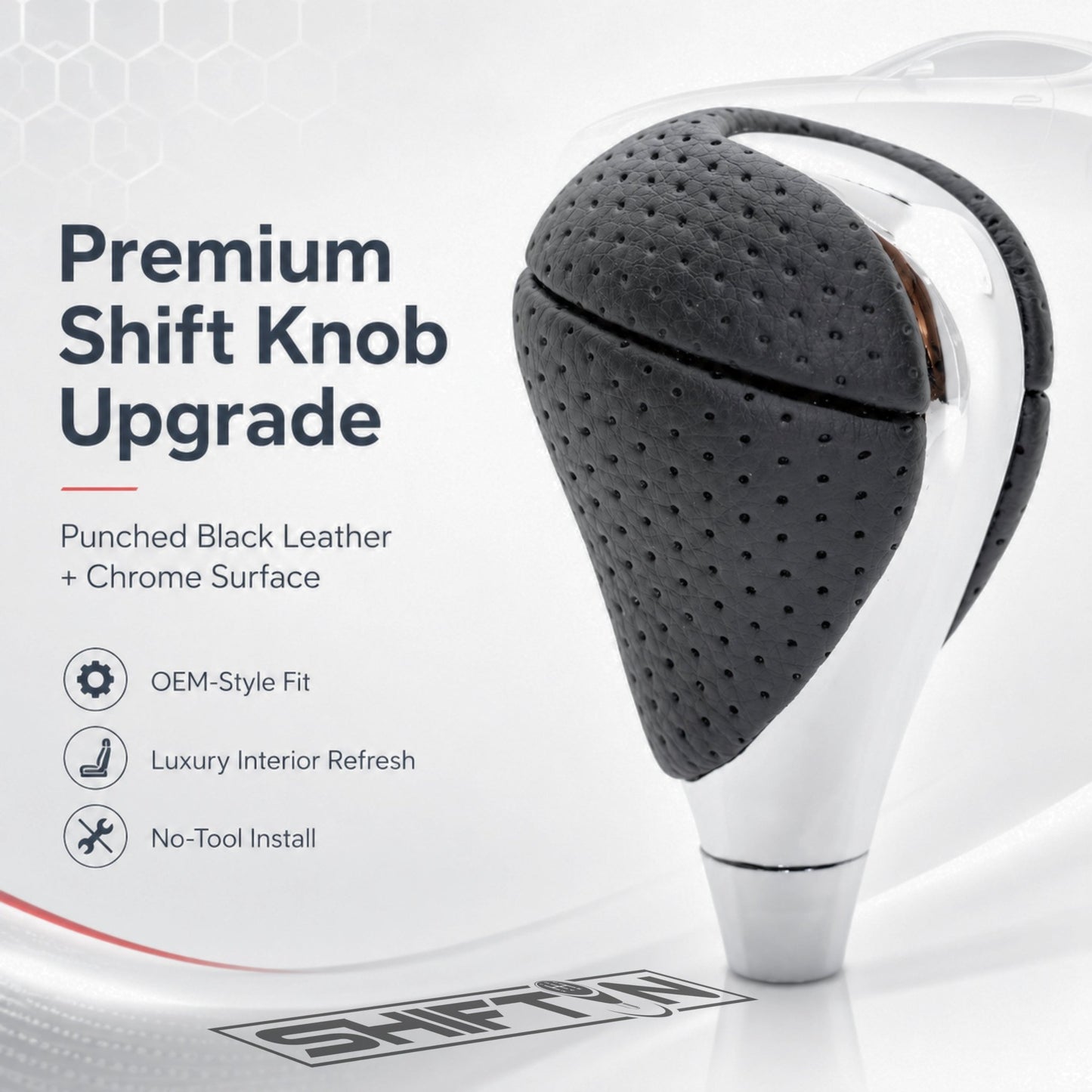 SHIFTIN Gear Shift Knob for Lexus ES300h ES350 GS300 GS350 GS430 GS450h GS460 IS250 IS300 IS350 LS460 LS600h RX350 RX450h - RBCHp