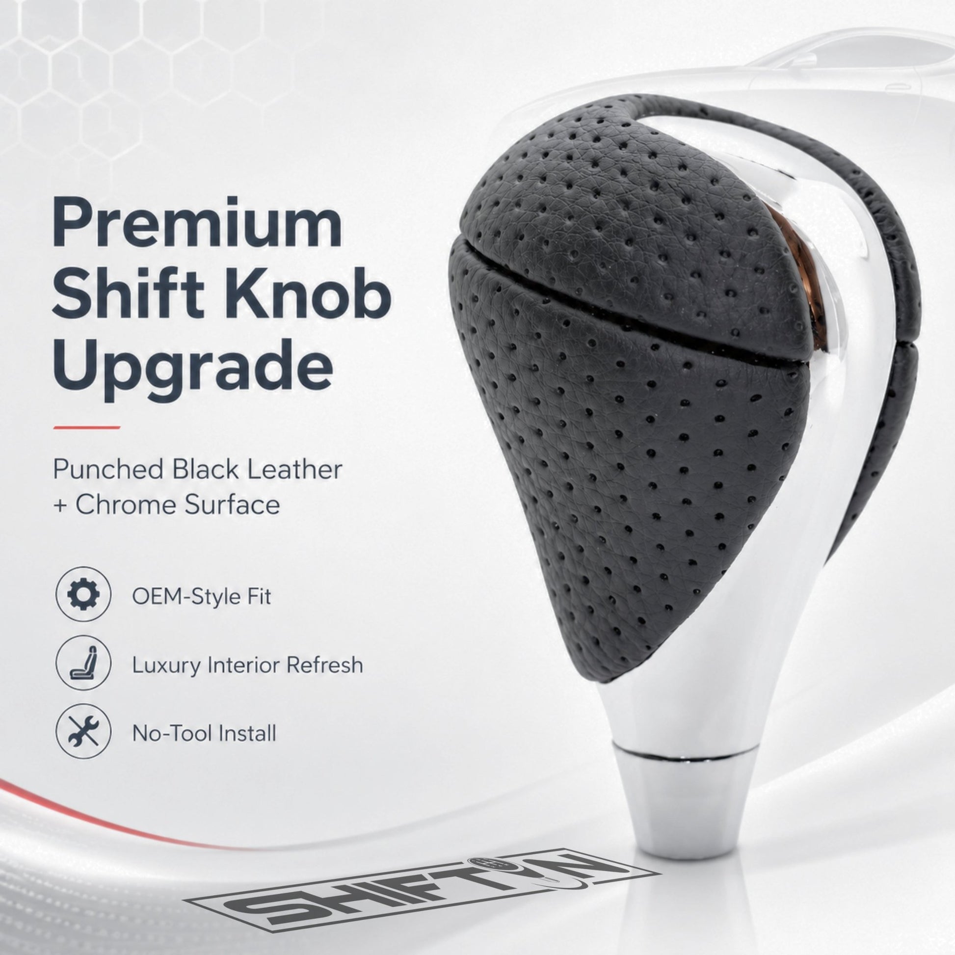 SHIFTIN Gear Shift Knob for Lexus ES300h ES350 GS300 GS350 GS430 GS450h GS460 IS250 IS300 IS350 LS460 LS600h RX350 RX450h - RBCHp