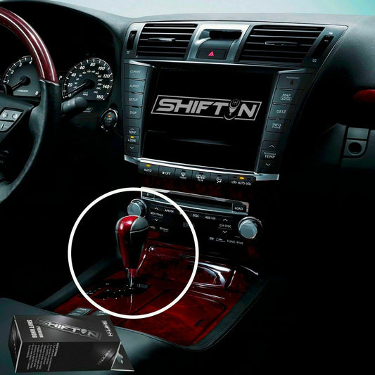 SHIFTIN Gear Shift Knob for Lexus ES300h ES350 GS300 GS350 GS430 GS450h GS460 IS250 IS300 IS350 LS460 LS600h RX350 RX450h - RBCR