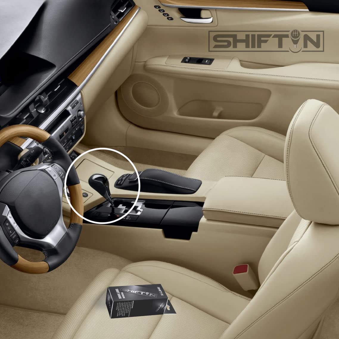 SHIFTIN Gear Shift Knob for Lexus ES300h ES350 GS300 GS350 GS430 GS450h GS460 IS250 IS300 IS350 LS460 LS600h RX350 RX450h - RBZ