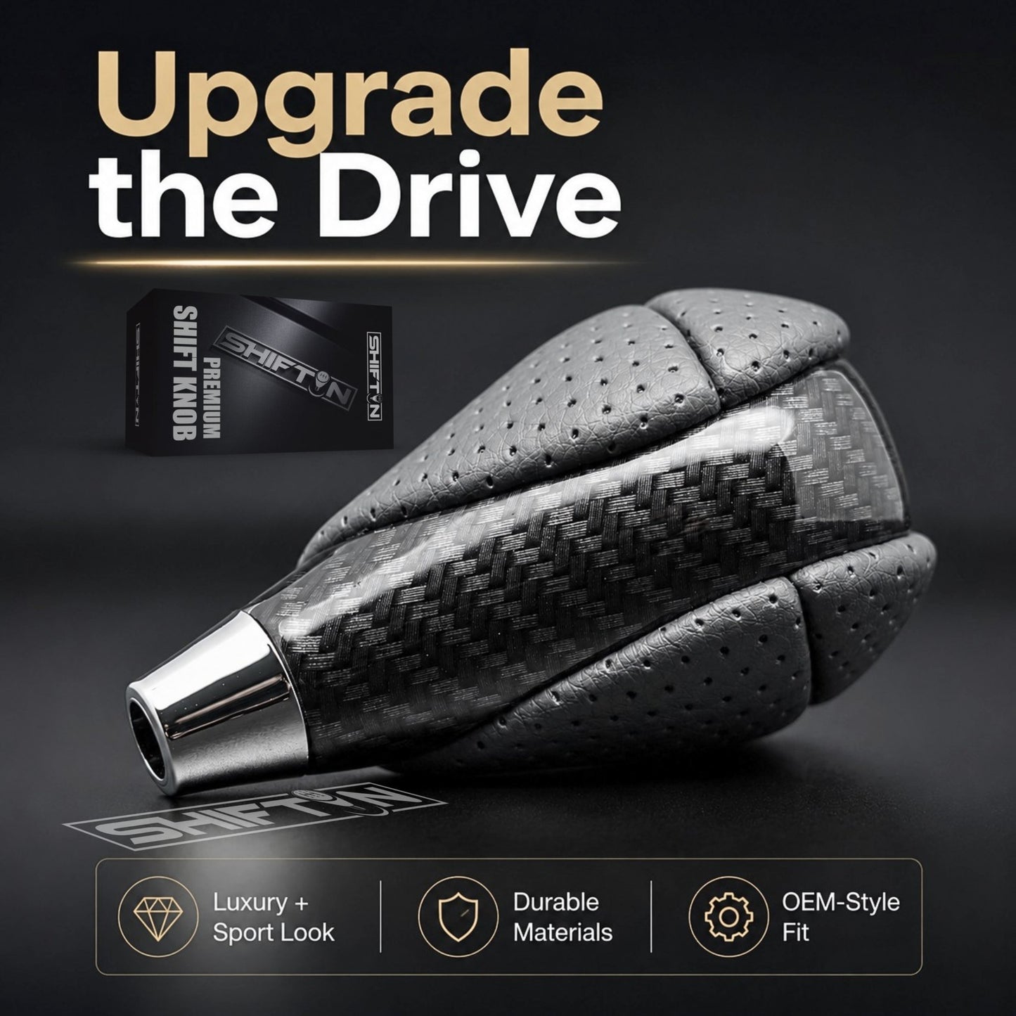 SHIFTIN Gear Shift Knob for Lexus ES300h ES350 GS300 GS350 GS430 GS450h GS460 IS250 IS300 IS350 LS460 LS600h RX350 RX450h - RBZZp
