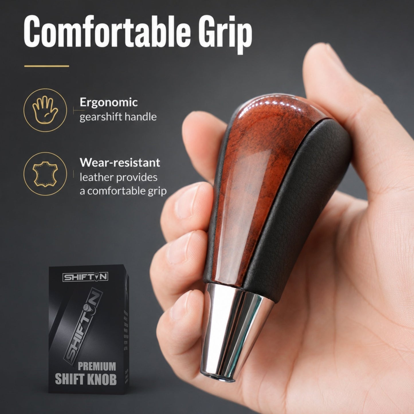 SHIFTIN Gear Shift Knob for Toyota Avalon Yaris 4Runner Sienna Camry Tacoma Rav-4 Matrix Corolla Venza & Lexus ES GS IS LS LX RX SC - XB23