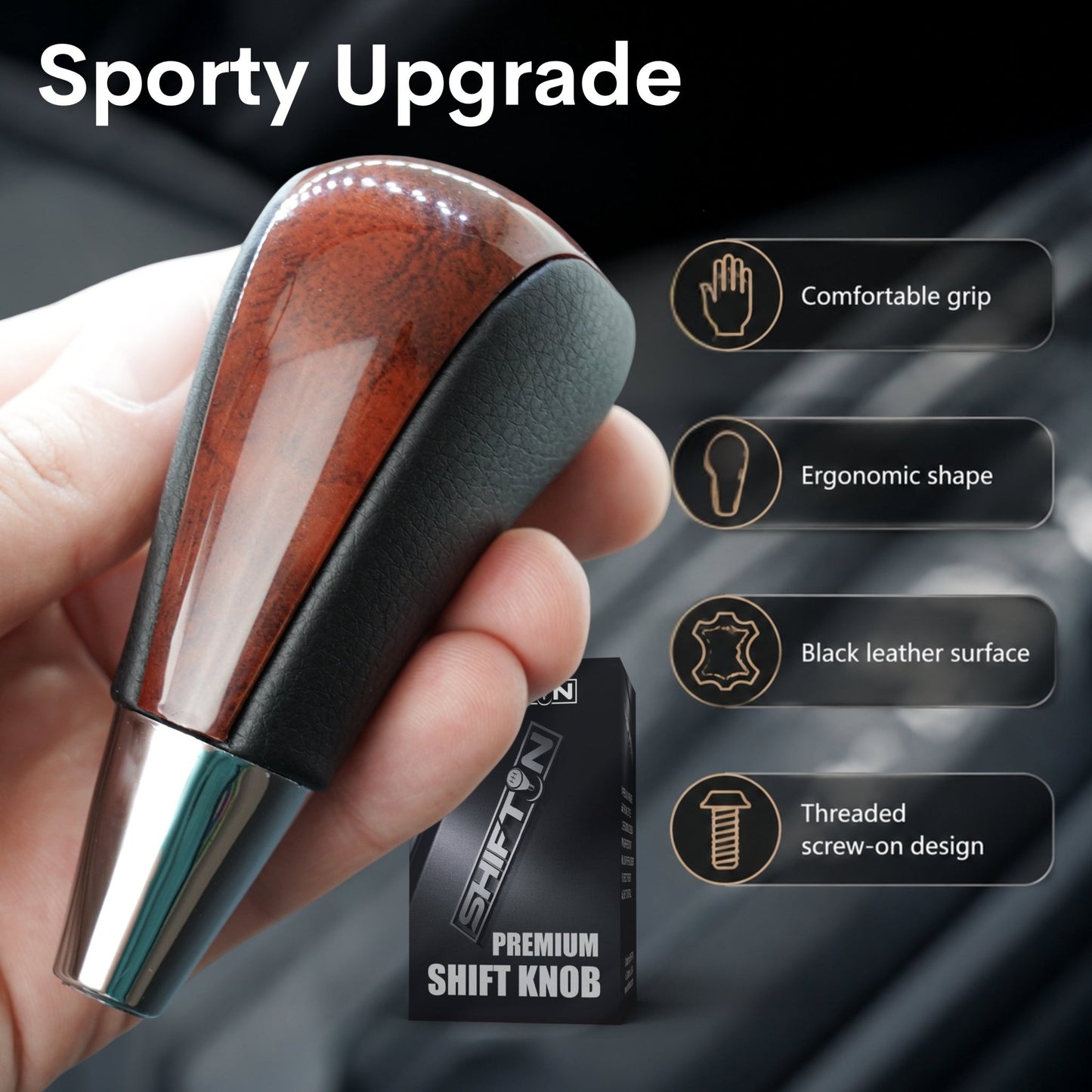 SHIFTIN Gear Shift Knob for Toyota Avalon Yaris 4Runner Sienna Camry Tacoma Rav-4 Matrix Corolla Venza & Lexus ES GS IS LS LX RX SC - XB23