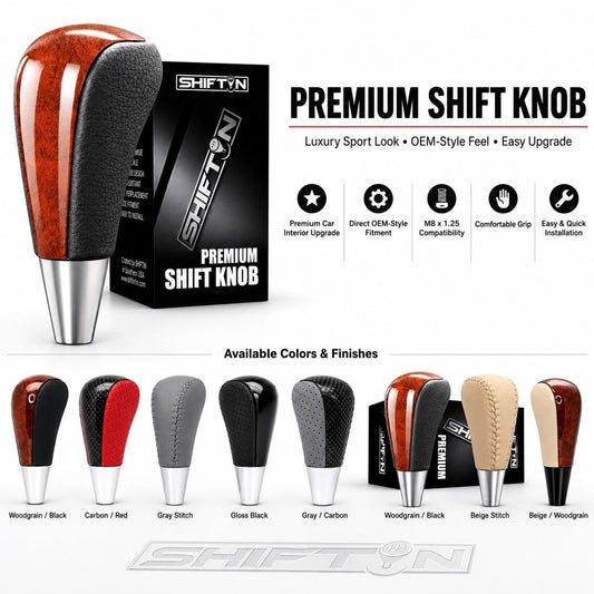 SHIFTIN Gear Shift Knob for Toyota Avalon Yaris 4Runner Sienna Camry Tacoma Rav-4 Matrix Corolla Venza & Lexus ES GS IS LS LX RX SC - XBLT