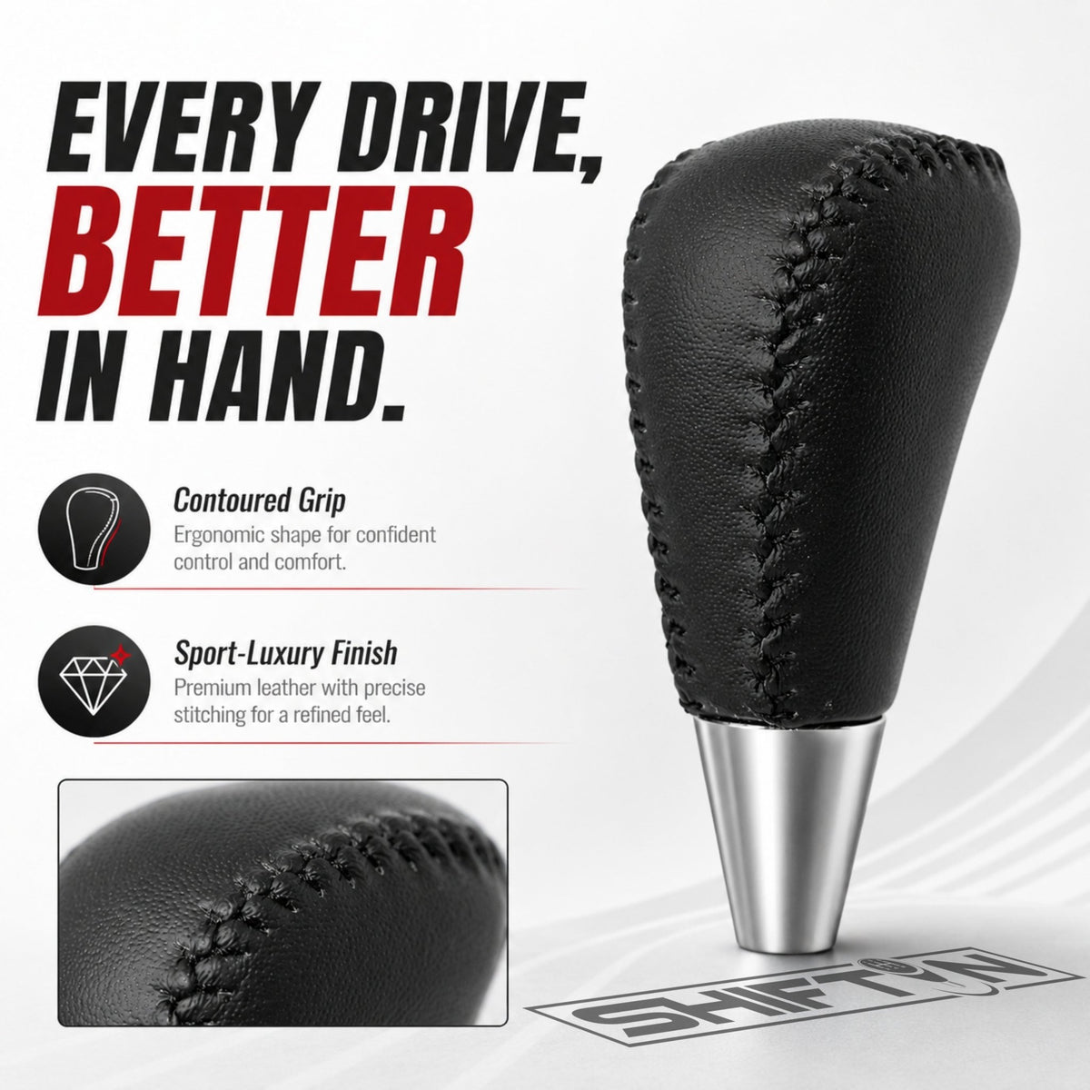 SHIFTIN Gear Shift Knob for Toyota Avalon Yaris 4Runner Sienna Camry Tacoma Rav-4 Matrix Corolla Venza & Lexus ES GS IS LS LX RX SC - XBLT
