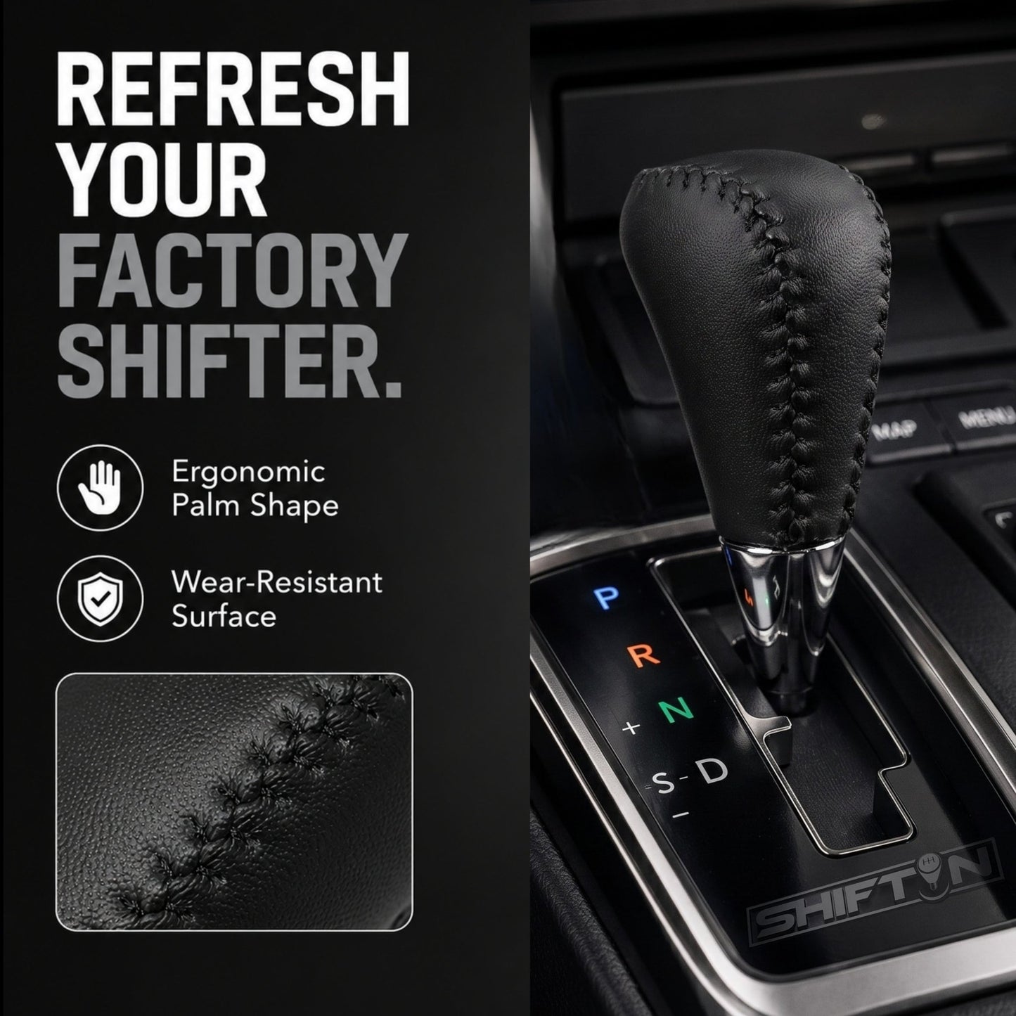 SHIFTIN Gear Shift Knob for Toyota Avalon Yaris 4Runner Sienna Camry Tacoma Rav-4 Matrix Corolla Venza & Lexus ES GS IS LS LX RX SC - XBLT