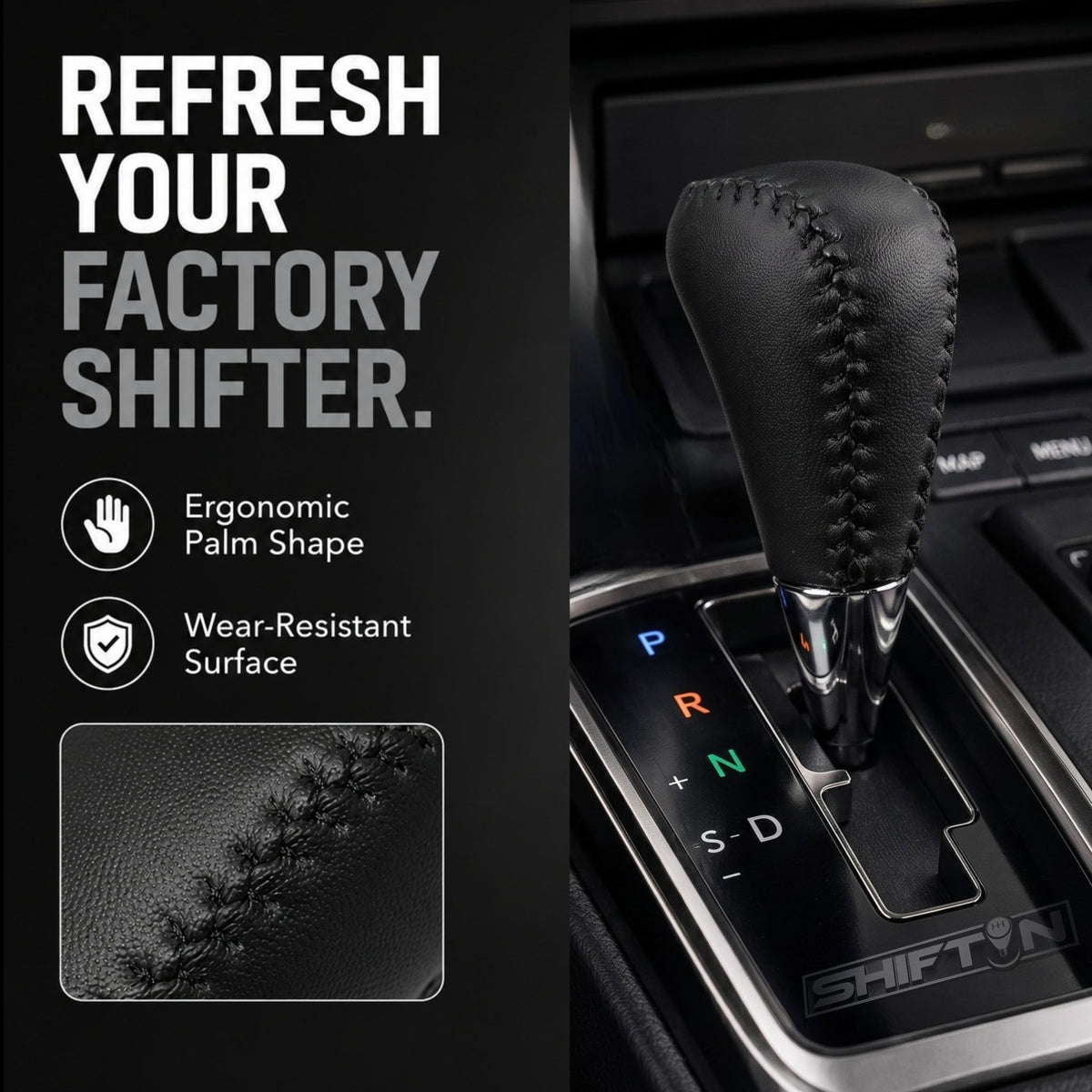 SHIFTIN Gear Shift Knob for Toyota Avalon Yaris 4Runner Sienna Camry Tacoma Rav-4 Matrix Corolla Venza & Lexus ES GS IS LS LX RX SC - XBLT