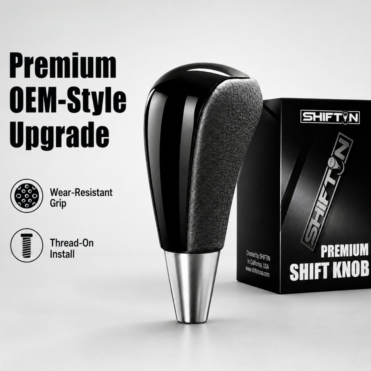 SHIFTIN Gear Shift Knob for Toyota Avalon Yaris 4Runner Sienna Camry Tacoma Rav-4 Matrix Corolla Venza & Lexus ES GS IS LS LX RX SC - XBPB