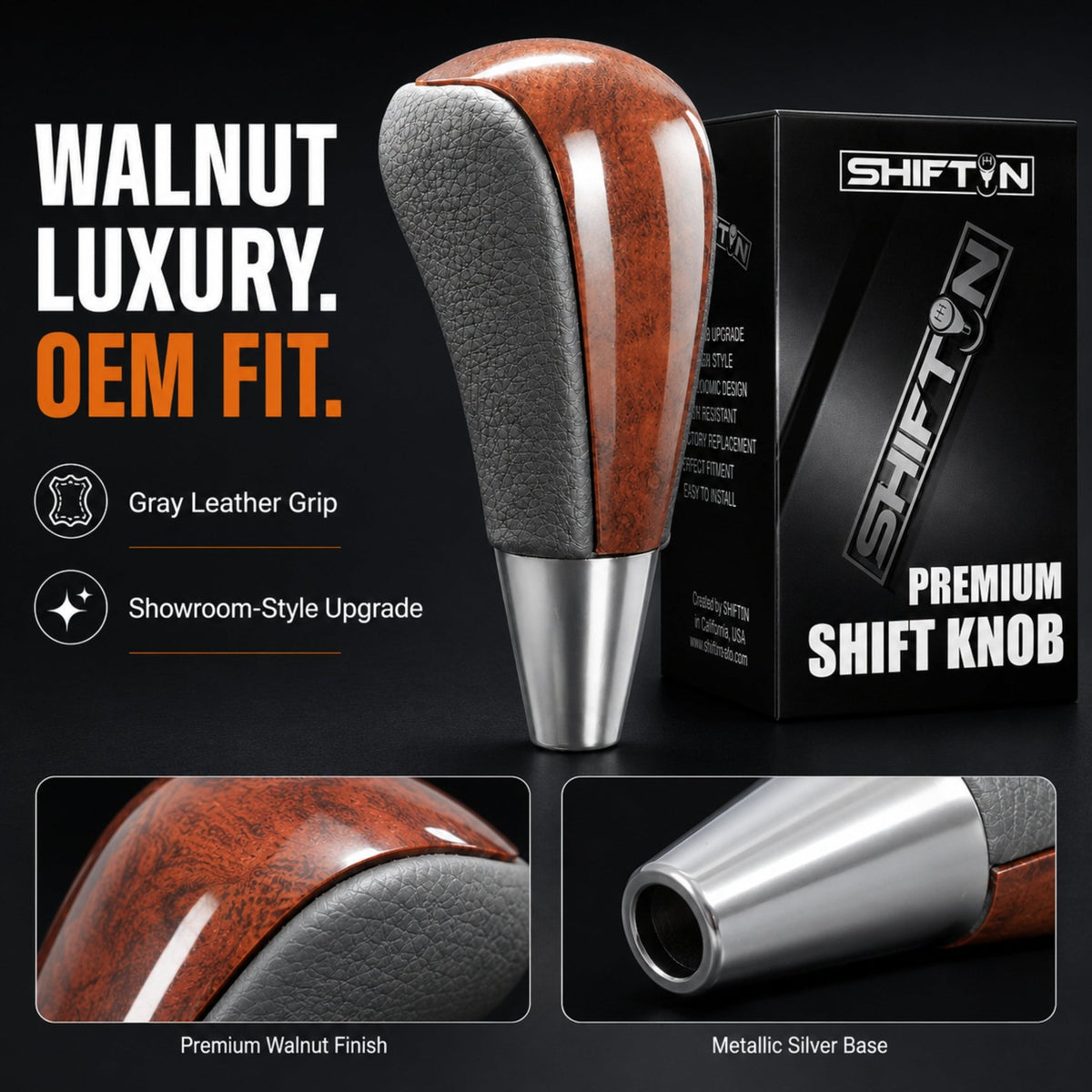 SHIFTIN Gear Shift Knob for Toyota Avalon Yaris 4Runner Sienna Camry Tacoma Rav-4 Matrix Corolla Venza & Lexus ES GS IS LS LX RX SC - XG23