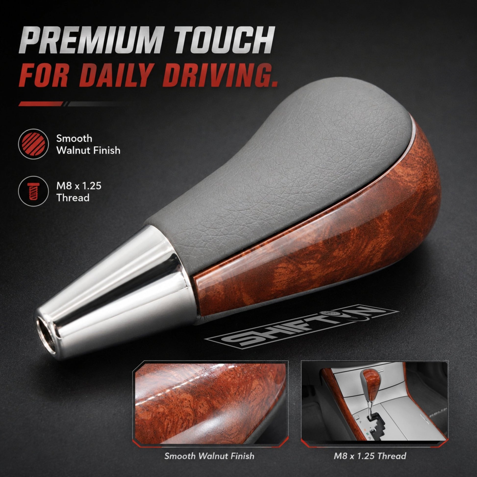 SHIFTIN Gear Shift Knob for Toyota Avalon Yaris 4Runner Sienna Camry Tacoma Rav-4 Matrix Corolla Venza & Lexus ES GS IS LS LX RX SC - XG23